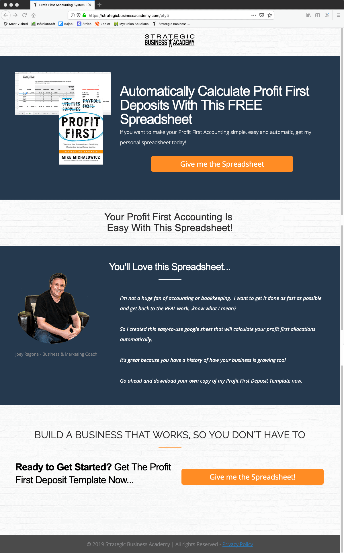 best landing pages