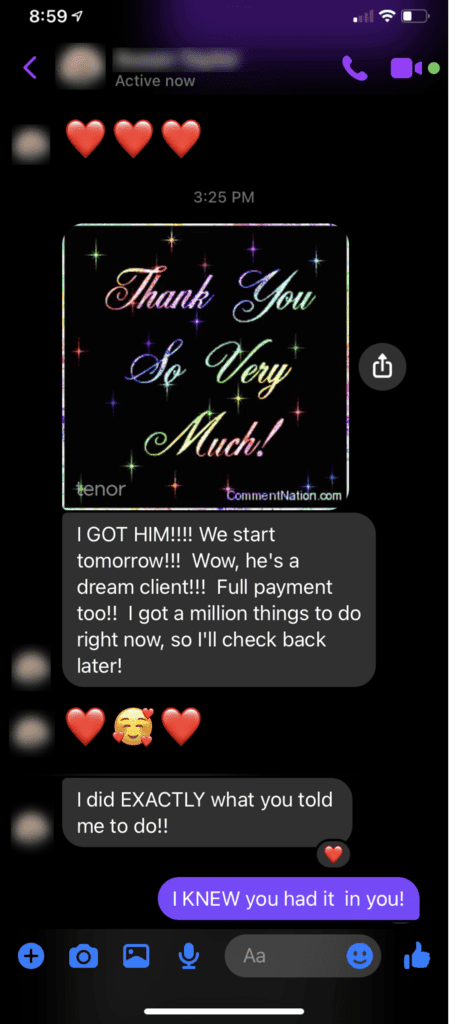 client proof text